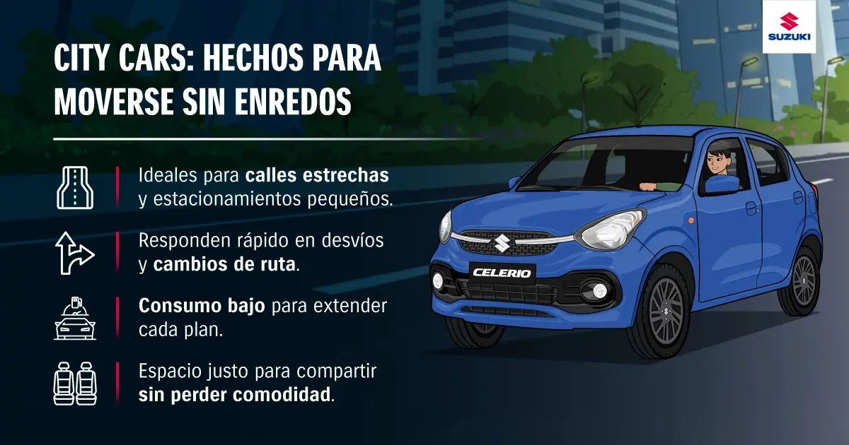 City cars: hechos para moverse sin enredos