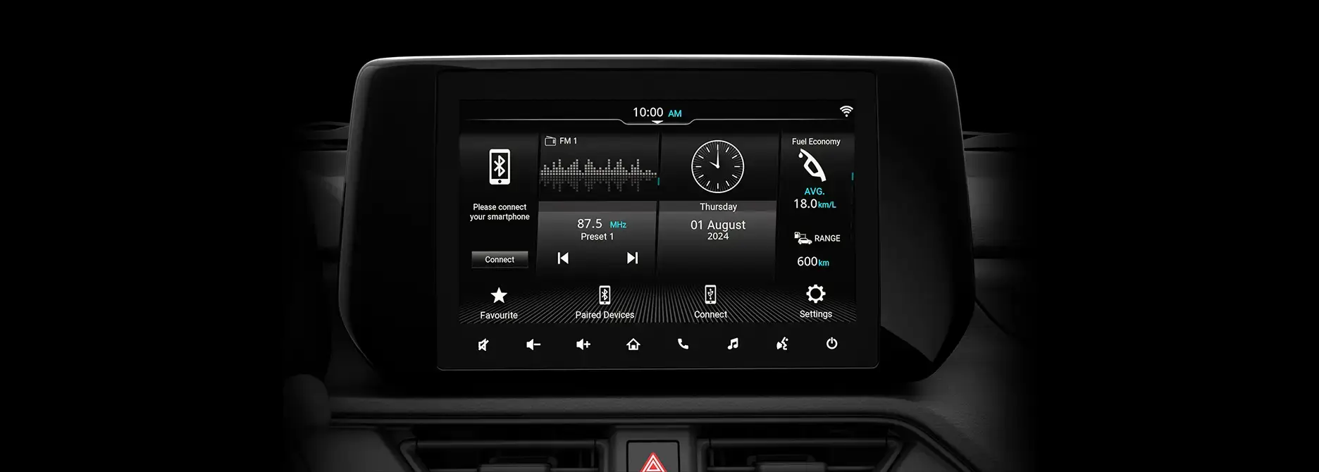 Pantalla táctil del Suzuki Swift Híbrido de hasta 9" con sistema carplay/android auto